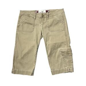 Hollister Y2K Vintage Low Rise Khaki Capri
